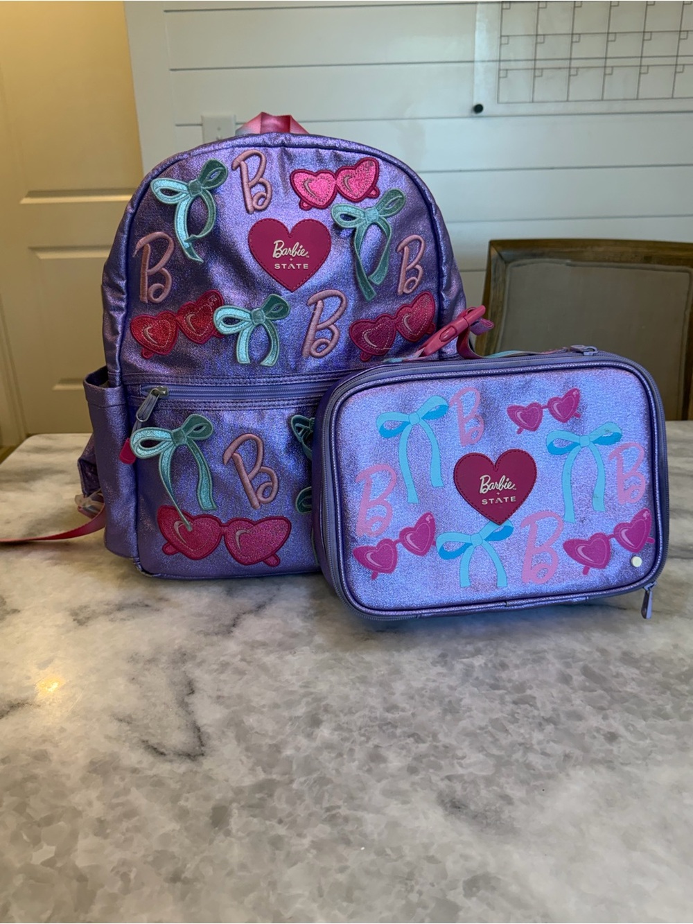 State x Barbie limited edition backpack and Lunchbox